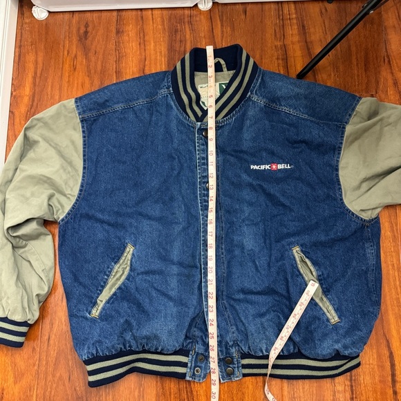 Wearguard Vintage Denim Varsity Jacket Size XL - Picture 8 of 9